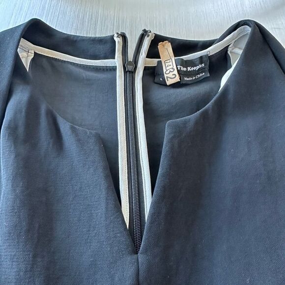 The Kooples black and white sleeveless dress with back zipper. Size large - Picture 6 of 14